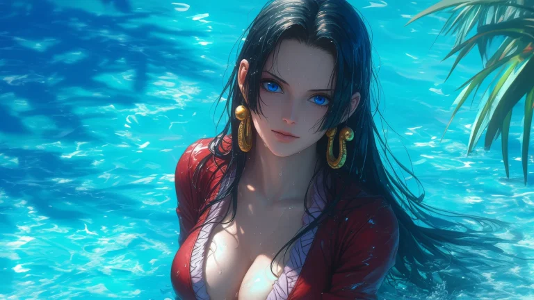 女帝波雅・汉库克碧海棕榈清爽二次元原画