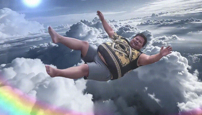 高空云层自由落体良子趣味原画