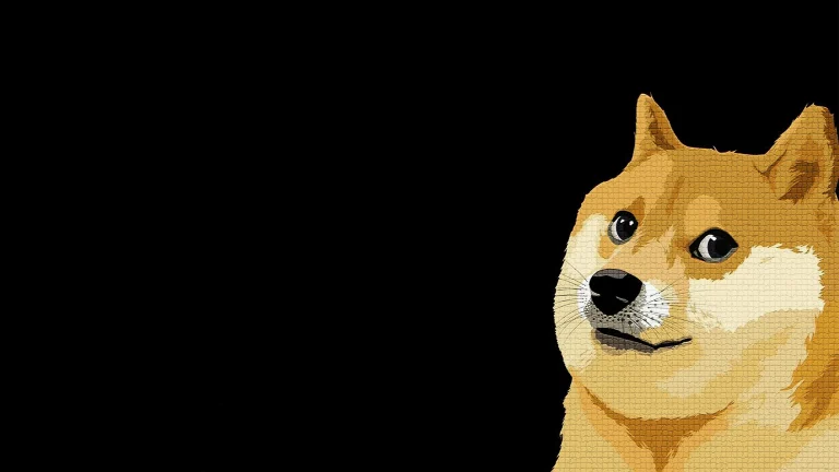 黑底网格质感 Chess 神烦狗柴犬表情包电脑壁纸
