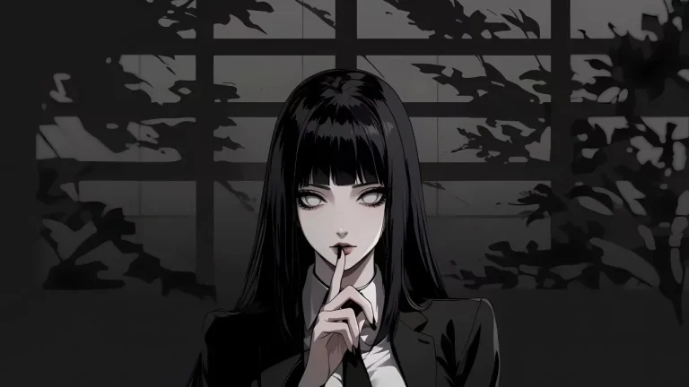 黑长直冷感少女暗黑禁欲风动漫