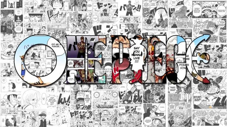 ONEPIECE海贼王漫画拼接LOGO创意壁纸