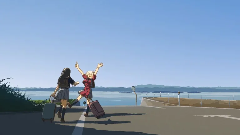 LycorisRecoil海边公路少女旅行治愈动漫