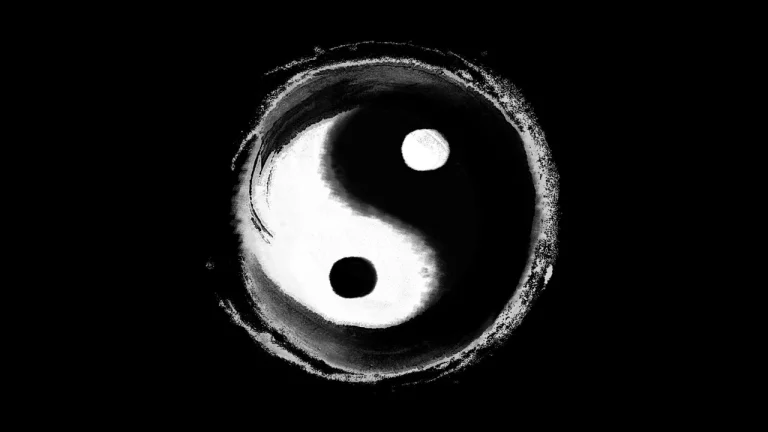 水墨国风阴阳太极黑白简约禅意古风