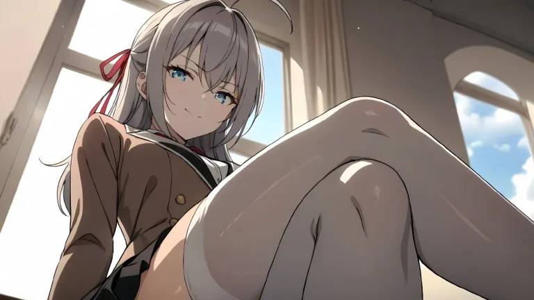 邻家少女俏皮灵动日系动漫人物4K电脑壁纸