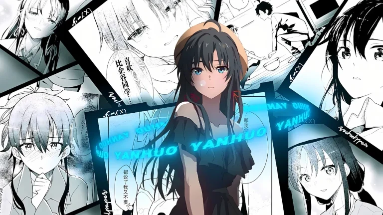 雪之下雪乃漫画分镜拼贴4K电脑壁纸